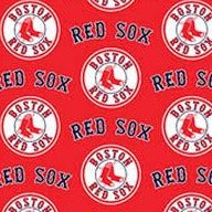 54" MLB Boston Red Sox Fabric By The 1/2 Yard