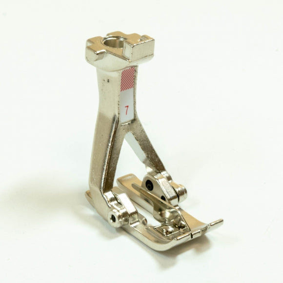 BERNINA Tailor Tack Foot #7 Suitable for seam markings For sewing elegant embellishments and imitation hemstitch For fringes and 3D effects The hemstitch specialist For 5.5 mm and 9 mm machines