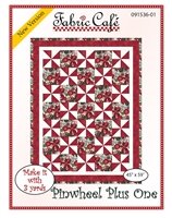 Fabric Cafe Quilt Pattern Pinwheel Plus One Make it with 3 yards! 45"x59" FREE SHIPPING